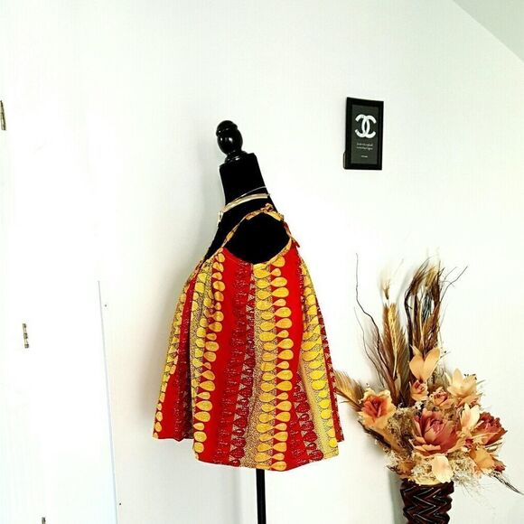 Woman King African print top - Picture 2 of 6